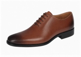 Pantofi barbati eleganți maro cognac din piele naturală cu șiret și talpă Donatto – GKR200MX